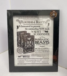 Harry Potter Flourish & Blotts Thin Framed Print - Picture 1 of 2