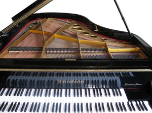 209 BÖSENDORFER-FLÜGEL MIT ZWEI MANUALEN. WIEN, ca. 1933. Serien-No. 4928. - Bild 1 von 6