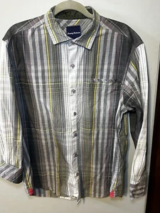 Tommy Bahama Canberra Shirt Mens Large Striped Cotton Long Sleeve Button Up - Picture 1 of 7