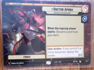 STAR WARS ILIMITADO TCG SOMBRAS DE LA GALAXIA HIPERESPACIO RARO: DOCTOR APHRA - Imagen 1 de 1