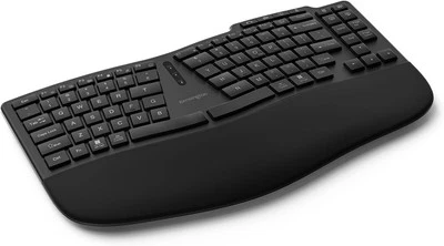 Kensington Pro Fit Ergo Wireless Keyboard KB675, Ergonomic, Black  - Image 1 of 4