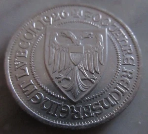 MDS IMPERIO ALEMÁN WEIMAR TRES 3 MARCOS DEL IMPERIO 1926 A "LIBERTAD LÜBECK" PLATA # - Imagen 1 de 2
