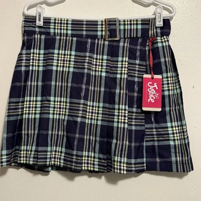 Falda corta Justice a cuadros niñas talla XL Plus 16P/18P nueva  Foto 1 de 4