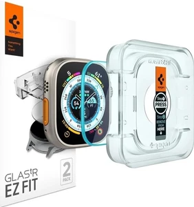 Spigen Glastr EZ Fit HD Screen Protector Apple Watch Ultra Series 49mm 2 Pack - Picture 1 of 7