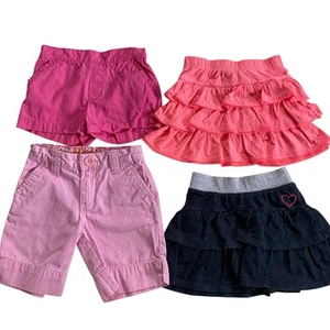 Bundle of 4 Adorable Ruffle Skort & Shorts Girls Size 5T / 5 - Picture 1 of 10