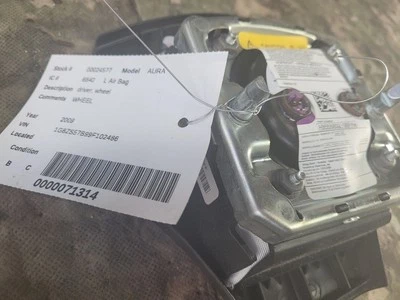 07 08 09 SATURN AURA OEM Dark Gray Driver Steering Wheel AIR BAG 299174 Foto 1 de 4