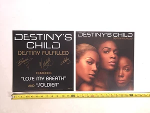 DESTINY'S CHILD SET of 2 DOUBLE SIDED PROMO POSTER FLAT - Picture 1 of 1