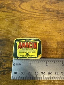 Vintage Medizin Dose Anacin 12 Analgetika Tabletten leere Dose (leer) - Bild 1 von 7