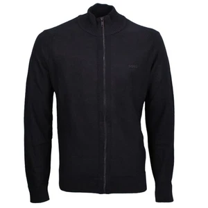 BOSS Herren Jacke Strickjacke Avac FZ schwarz 50501750 001 black - Picture 1 of 4
