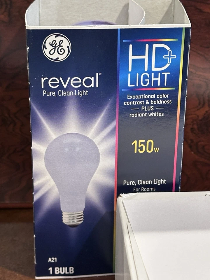 GE/Reveal - 150 w - A21 - Base media - Bombilla NOS  Foto 1 de 1
