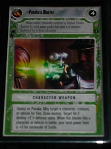 CCG STAR WARS CORUSCANT RARE CARD PANAKA'S BLASTER NEUF / MINT - Picture 1 of 1
