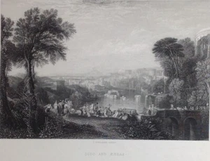 Antica stampa Dido and Aeneas William Turner Willmore 1860 - Bild 1 von 2