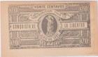 Mexico,Paper Money,Pt-Jal-34,20c,Crist ero,Xf,Error:Signature& ;Number Inverted