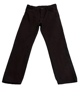 Rustler Jeans Mens Size 38 x 32 Black Regular Fit Straight Leg Dark Wash NWT - Picture 1 of 11