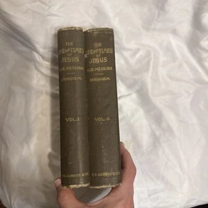The Life and Times of Jesus the Messiah Edersheim E.R. Herrick& CO 2 Volume 1910 - Picture 1 of 6