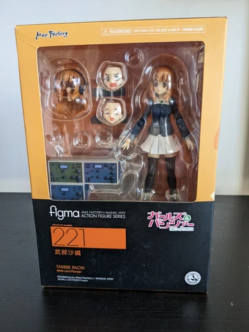 Figma 221 - Girls und Panzer - Saori Takebe - Complete / Authentic - US Seller Cover