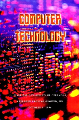 USPS FDC Ceremony Program #3106 Computer Technology Information Age 1996 - Image 1 of 2