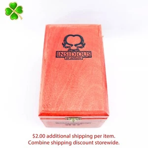 Caja de cigarros de madera vacía Insidious by Asylum 44 x 6 6 6,75" x 4" x 3,75" - Imagen 1 de 12