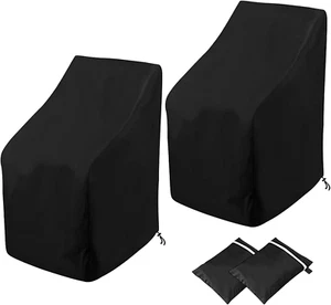 Waterproof Stackable Chair Covers, Outdoor Patio Furniture Covers Stacked Chair - Picture 1 of 12