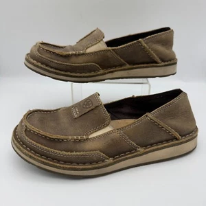 ARIAT Womens Leather Cruiser Shoe Boat Vintage Bomber Brown Sz 6B Style 10023008 - Picture 1 of 7