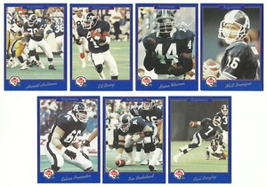 1991 Jogo Toronto Argonauts 27 card Team Set Matt Dunigan CFL