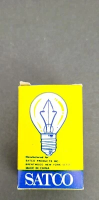 Satco 03628 - 15S11/NCL Intermediate Screw Base Scoreboard Sign Clear Light Bulb - Image 1 of 4