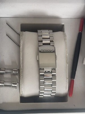 Seiko jubilee 18mm cinturino bracciale acciaio inox con estremità ad ansa curva AFFARE