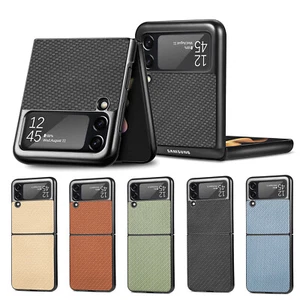 Dünn Carbon Fiber Textur Schutzhülle Handy Tasche Für Samsung Galaxy Z Flip 4 3 - Bild 1 von 18