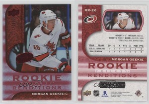 2020 Upper Deck Trilogy Renditions Red Foil /799 Morgan Geekie #RR-20 Rookie RC