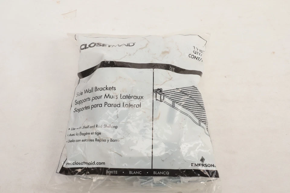 ClosetMaid Side Wall Brackets 1782 - Set of 10