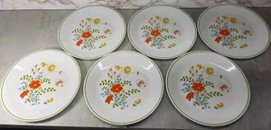 Set Of 6 Corelle WILDFLOWER Dinner Plates 10 1/4" - Picture 1 of 8