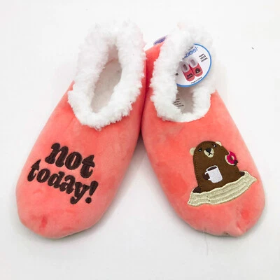 Snoozies女式Not Today土拨鼠咖啡和甜甜圈中号7/8 — 第 1/4 张图片