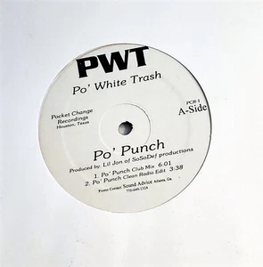 Po' White Trash–Po' Punch 12" (Promo), 2001 Pocket Change MINT/EXC+ - Picture 1 of 2