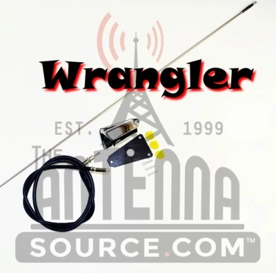 ANTENA AM/FM FIJA CROMADA COMPATIBLE CON: Jeep CJ y Wrangler YJ 1973-1995... J8127842 Foto 1 de 4