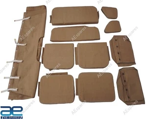 For Willys Jeeps Ford MB GPW Canvas Top & Cushion Set G-503 +Free Back Pouch AEs - Picture 1 of 9