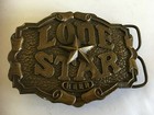 Vintage 1975 Lone Star Beer Bottle Opener / Belt Buckle Bergamot Brass Works USA for sale