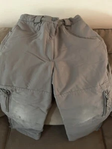 LL Bean Youth Snow Ski Snowboarding Pants Thinsulate Insulated - size 8, gray - Picture 1 of 8