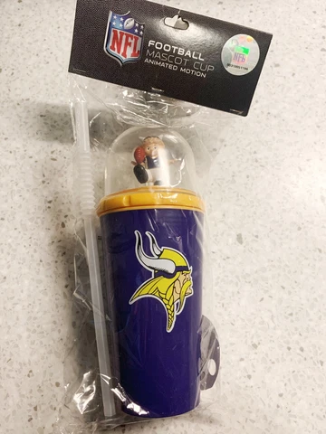 Minnesota Vikings Animated Mascot Sippy Cup NFL Licensed SC sports Cover