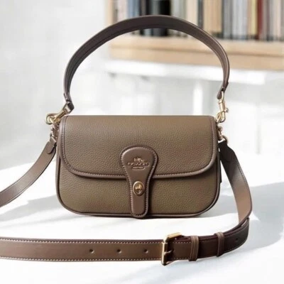 COACH Hadley Shoulder Bag Dark Stone 2 Way Crossbody Bag CY683 outlet New JPN - Image 1 of 4