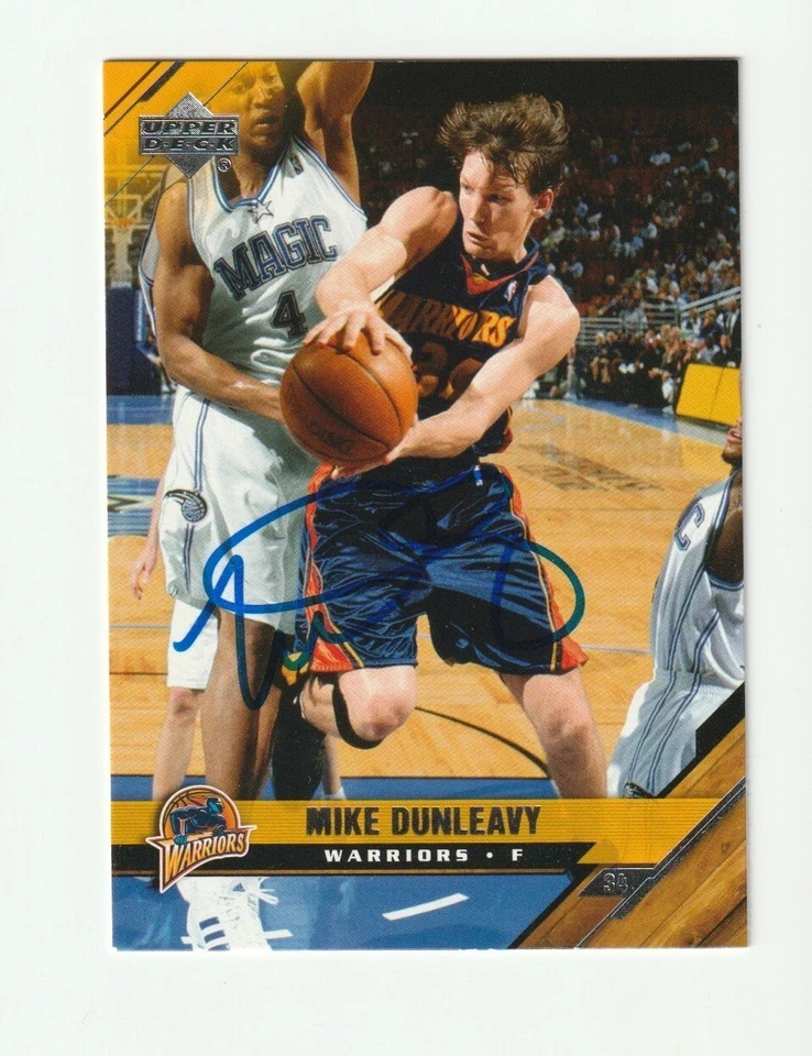 Mike Dunleavy Signed 2005-06 Upper Deck Card #59 Auto Warriors NBA Autograph COA - Image 1 of 1