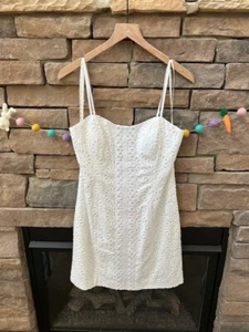 NWT Women's Size 10 Lilly Pulitzer Shelli Eyelet Dress White Retail $218 *DEAL*! - Picture 1 of 4