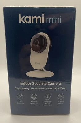 KAMI Mini Indoor Security Camera 1080P White Night Vision Face/sound Detection🔥 - Image 1 of 4