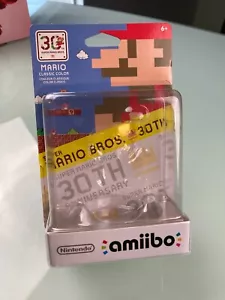 Nintendo Amiibo 30th Anniversary 8-Bit Mario Classic 1st Print BOX PACKAGE Only - Picture 1 of 9