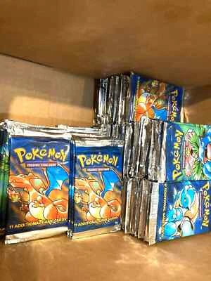 De colección. Pokemon Base Set Unlimited 1999 1 paquete Pokémon sellado de fábrica aleatorio Foto 1 de 3