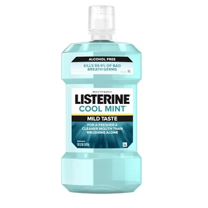 Listerine Zero Alcohol Mouthwash, Alcohol-Free Oral Rinse to Kill 99% of Germs T - Picture 1 of 12