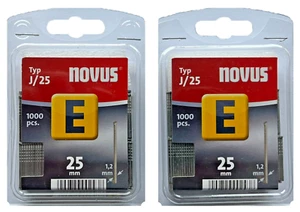 2x 1000 Novus Tacker Nägel Typ E 25mm 25 mm Tackernägel Tackerklammern 044-0065 - Bild 1 von 2