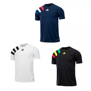 Adidas Mens Fortore23 Short Sleeve T Shirt Top Sports Running Training Gym Tee - Picture 1 of 11
