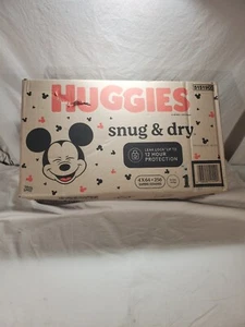 Huggies Snug & Dry Size 1 Box of 4 bags 64 each 8-14 LB total of 256 diapers - Picture 1 of 3