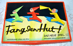 Fang den Hut -Spiel Nr. 334d -4 Spieler - Otto Maier Verlag Ravensburg vor 1945 - Bild 1 von 10
