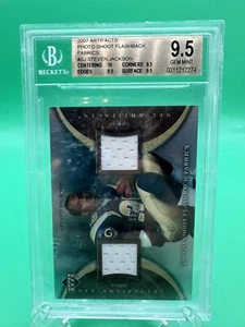 2007 Upper Deck Steven Jackson Artifact Photo Shoot Flashback Fabric Beckett 9.5 - Picture 1 of 3